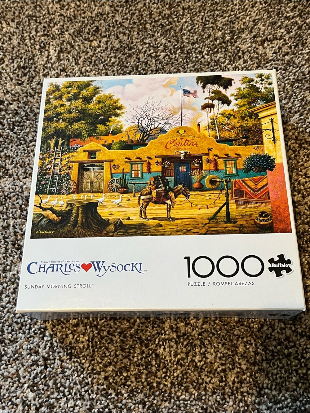 Charles Wysocki 1000-Piece Sunday Morning Stroll Jigsaw Puzzle